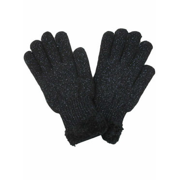 Northstar Women's Black Full Deerskin Dress Glove Fleece Lined 3" Cuff 411B